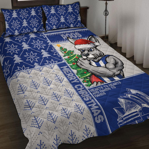North Melbourne Quilt Bed Set Christmas Magic Knit Style Winter Glow